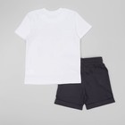 Комплект для мальчика (футболка+шорты), рост 110 см, цвет серый/белый Н987-3686 - Фото 2