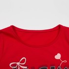 Комплект для девочки (футболка+бриджи), рост 122 см, цвет красный(набивка) Л940-3922 - Фото 2