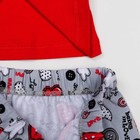 Комплект для девочки (футболка+бриджи), рост 122 см, цвет красный(набивка) Л940-3922 - Фото 5