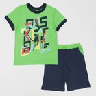 Комплект для мальчика (футболка+шорты), рост 98 см, цвет зелёный Н005-4002 - Фото 1