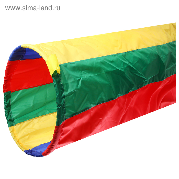 Туннель для эстафет, d=60 cм, длина 3 м, 2 кольца, цвета МИКС - Фото 1