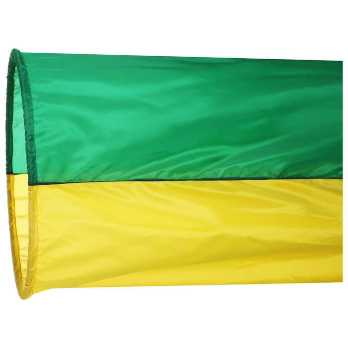 Тоннель для эстафет, длина 3 м, d=90 см, 1 кольцо, цвет жёлтый/зелёный - Фото 1