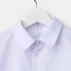 Школьная рубашка для мальчика, цвет белый, рост 164 см - Фото 7