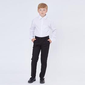 Школьная рубашка для мальчика, цвет белый, рост 164 см