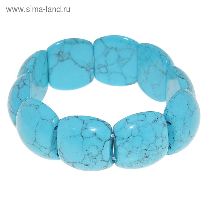 Браслет пластина «Бирюза новая» - Фото 1