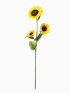 Цветы искусственные "Подсолнух" 26*115 см три бутона - фото 809130271