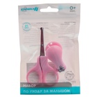 Детский маникюрный набор Крошка Я, 2 предмета: ножницы, кусачки-книпсер, от 0 мес., розовый 2875764