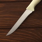 Нож кухонный «Суфле», лезвие 12 см, цвет бежевый - Фото 2