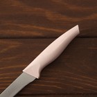 Нож кухонный «Суфле», лезвие 12 см, цвет розовый - Фото 4