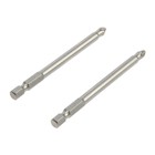 Биты ТУНДРА, намагниченные, сталь CrV, PH2×90 мм, 2 шт. - Фото 5