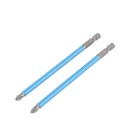 Биты ТУНДРА, намагниченные, сталь CrV, PH2×127 мм, 2 шт. - Фото 3