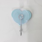 Крючок на вакуумной присоске «Сердце», цвет МИКC - Фото 4