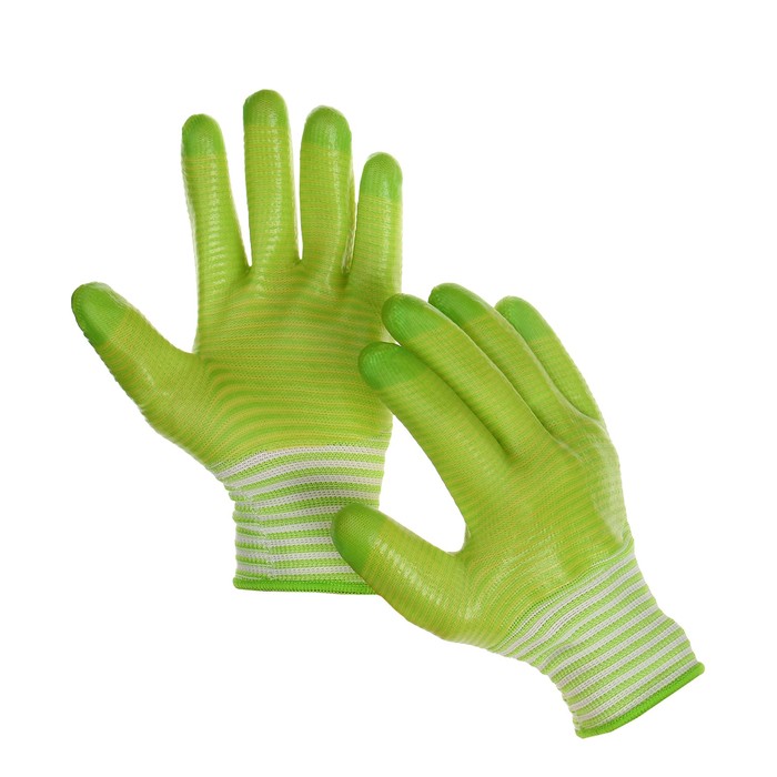 Перчатки нейлоновые, с ПВХ пропиткой, размер 9, Greengo