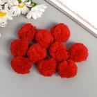 Декор для творчества "Цветок-сеточка красный" (набор 10 шт) d=3 см  (артикул 2778578)  большой выбор товаров оптом и в розницу по низким ценам с доставкой