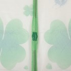 Сетка антимоскитная на магнитах Доляна «Клевер», 90×210 см, цвет зелёный - Фото 3