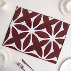 Коврик для сушки посуды Доляна «Призма», 30×40 см, микрофибра, цвет коричневый - Фото 1