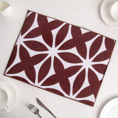 Коврик для сушки посуды Доляна «Призма», 30×40 см, микрофибра, цвет коричневый