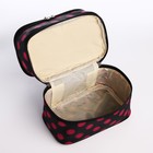 Косметичка дорожная на молнии с ручкой, с 2 отделами, с рисунком, чёрная - Фото 3