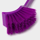 Щётка для посуды с изогнутой ручкой Доляна, 3×4×20 см, МИКС - Фото 5