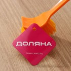 Щётка для посуды с изогнутой ручкой Доляна, 3×4×20 см, цвет МИКС - фото 8534361