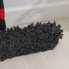 Швабра для мытья пола Доляна, плоская, микрофибра букли, железный флаундер, телескопическая стальная ручка, 62×13×84(130) см - Фото 5