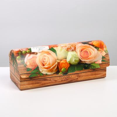 Кондитерская упаковка, коробка для кекса, «Хорошего дня», 9 х 9 х 24.5 см