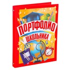 Папка школьная на кольцах «Портфолио школьника», 6 листов-разделителей, 24.5×32 см - Фото 5