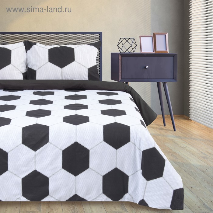 Постельное бельё "Этель" 2 сп Соты 175*215 см, 200*220 см, 50*70 см - 2 шт, поплин 125 г/м2 - Фото 1