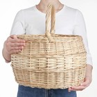 Корзина плетёная «Грибная», 38×32×42 см, 15 л, ручное плетение, лоза - Фото 1