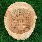 Корзина плетёная «Ягодное лукошко», дно:24×16 см, верх: 28×23 см, H=14/27 см, лоза - Фото 3