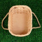 Корзина плетёная «Хозяйственная», с ручками, 34/43×24/32×21 см, ручное плетение, лоза - Фото 3