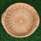 Корзина плетёная «Ушат», дно= 29 см, верх=38 см, H=10 см, ручное плетение, лоза - Фото 3