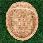 Корзина «Карина», №2, дно:19×28 см, верх:34×28 см, H=8/40 см, ручное плетение, ива - Фото 3