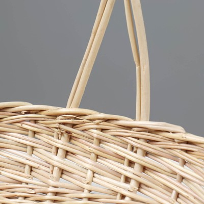 Корзина плетёная для хранения «Карина», 30×24×7 см, ручка h=20 см, лоза