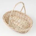 Корзина плетёная для хранения «Карина», 30×24×7 см, ручка h=20 см, лоза - Фото 5