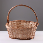 Корзина «Новая», дно:34×24 см, верх:43×37 см, H=14/19/41 см, ручное плетение, шпон, лоза - фото 24494687