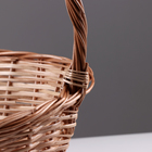 Корзина «Новая», дно:34×24 см, верх:43×37 см, H=14/19/41 см, ручное плетение, шпон, лоза - фото 24494689