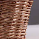 Корзина «Новая», дно:34×24 см, верх:43×37 см, H=14/19/41 см, ручное плетение, шпон, лоза - фото 24494690