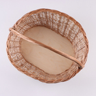 Корзина «Новая», дно:34×24 см, верх:43×37 см, H=14/19/41 см, ручное плетение, шпон, лоза - фото 24494691