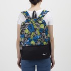 Рюкзак молодёжный, отдел на молнии, 2 наружных кармана, 2 боковые сетки, цвет чёрный - Фото 3