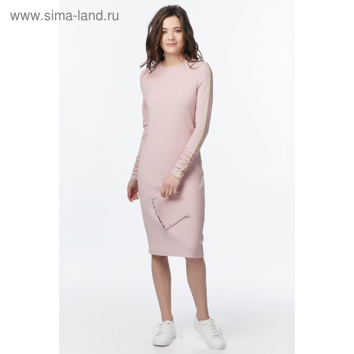 Платье-свитер женское, размер 40, цвет бледно-розовый - Фото 1