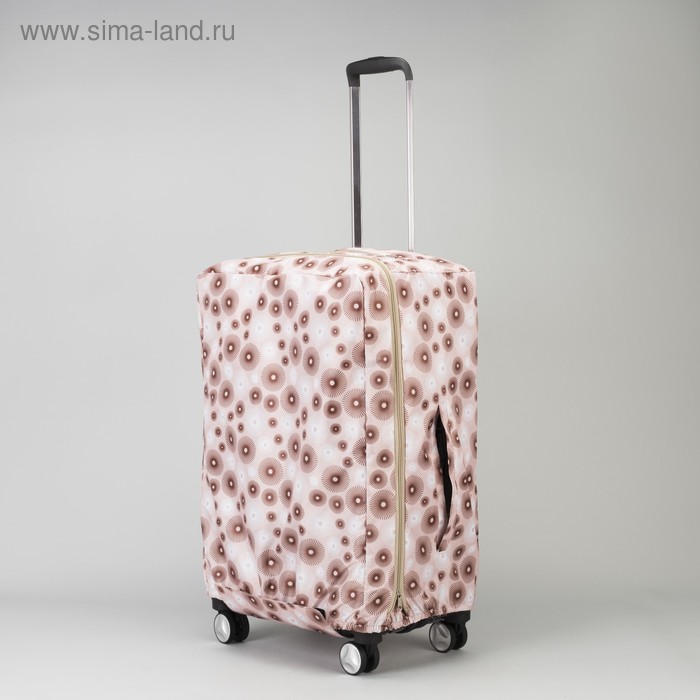 Чехол для чемодана «Одуванчики», 24", расширение по периметру, цвет бежевый - Фото 1