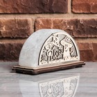 Соляной светильник "Гриб и Чудик", деревянный декор, цельный кристалл, 18 х 10 х 6 см - Фото 3