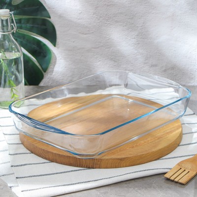 Форма для запекания и выпечки из жаропрочного стекла Borcam, 3,5 л, прямоугольная