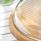 Форма круглая для запекания и выпечки из жаропрочного стекла Grill Borcam, d=32 см - фото 4242132