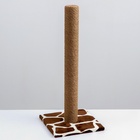 Когтеточка с высоким и толстым столбиком, 35×35×82 см, сизаль, МИКС - Фото 2