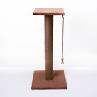 Когтеточка, 40×40×84 см, с высоким и толстым столбиком и площадкой, джут, МИКС - Фото 3