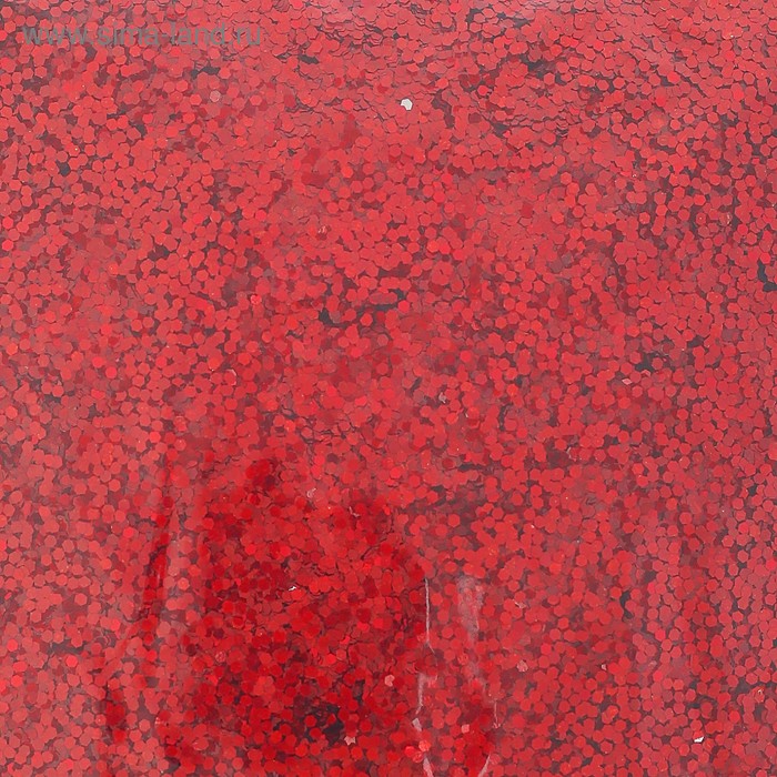 Глиттер "Блестки" красный 1 мм, 100 г - Фото 1