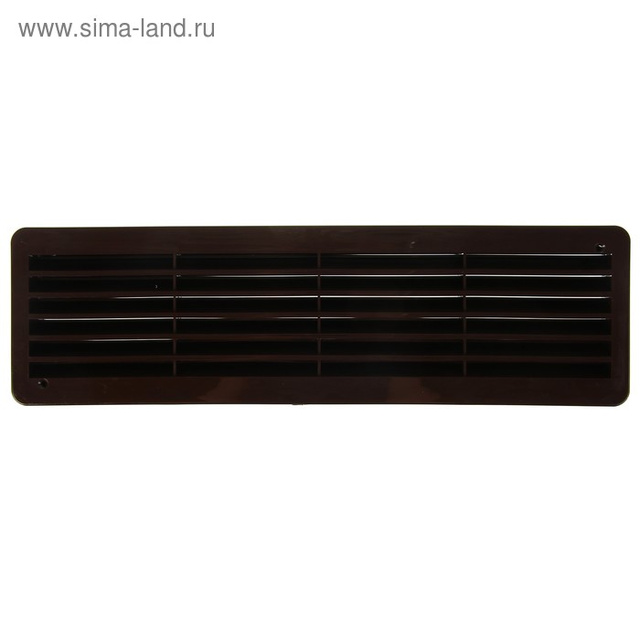 Решетка дверная ERA 4513ДП, 450х131 мм, цвет коричневый - Фото 1