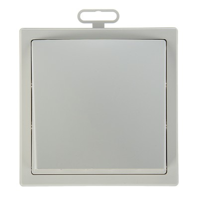 Выход стенной ERA 1515К10ФВ, 150×150 мм, с обратным клапаном, с фланцем d=100 мм, белый